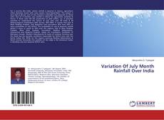 Buchcover von Variation Of July Month Rainfall Over India