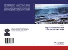 Buchcover von Legal Framework for Devolution in Kenya
