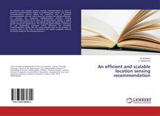Buchcover von An efficient and scalable location sensing recommendation
