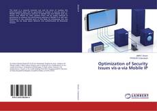 Buchcover von Optimization of Security Issues vis-a-via Mobile IP