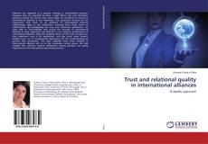 Buchcover von Trust and relational quality in international alliances