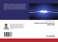 Copertina di Design and Fabrication of Solar Still