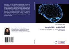 Copertina di Ascriptions in context