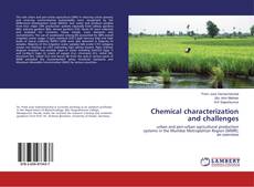 Copertina di Chemical characterization and challenges