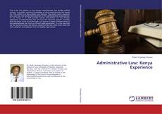 Copertina di Administrative Law: Kenya Experience