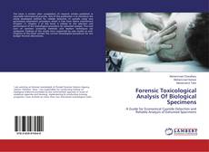Capa do livro de Forensic Toxicological Analysis Of Biological Specimens 