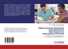 Buchcover von Обеспечение трудовой деятельности иностранного персонала в России