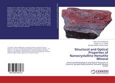 Capa do livro de Structural and Optical Properties of Nanocrystalline Hematite Mineral 