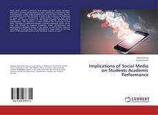 Capa do livro de Implications of Social Media on Students Academic Performance 