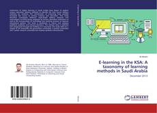 Capa do livro de E-learning in the KSA: A taxonomy of learning methods in Saudi Arabia 
