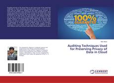 Capa do livro de Auditing Techniques Used for Preserving Privacy of Data in Cloud 