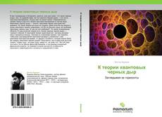 Bookcover of К теории квантовых черных дыр