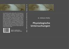Buchcover von Physiologische Untersuchungen