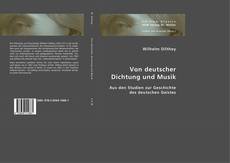 Buchcover von Von deutscher Dichtung und Musik