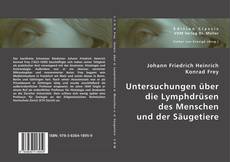 Portada del libro de Untersuchungen über die Lymphdrüsen des Menschen und der Säugetiere