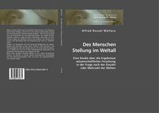 Bookcover of Des Menschen Stellung im Weltall