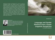 Copertina di Language and Gender Research from a Queer Linguistic Perspective