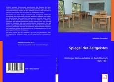 Spiegel des Zeitgeistes kitap kapağı