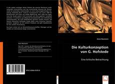 Portada del libro de Die Kulturkonzeption von G. Hofstede