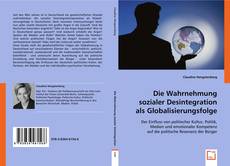 Buchcover von Die Wahrnehmung sozialer Desintegration als Globalisierungsfolge