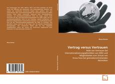 Portada del libro de Vertrag versus Vertrauen