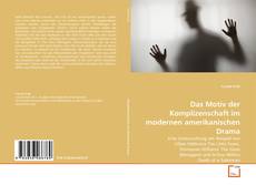 Buchcover von Das Motiv der Komplizenschaft im modernen amerikanischen Drama
