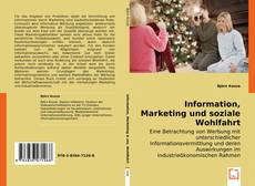 Information, Marketing und soziale Wohlfahrt kitap kapağı