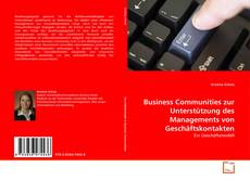 Couverture de Business Communities zur Unterstützung des Managements von Geschäftskontakten