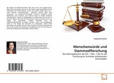 Portada del libro de Menschenwürde und Stammzellforschung