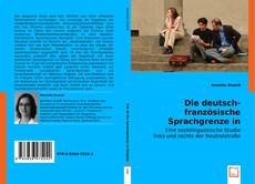 Portada del libro de Die deutsch-französische Sprachgrenze in Belgien