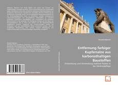 Couverture de Entfernung farbiger Kupfersalze aus karbonathaltigen Baustoffen
