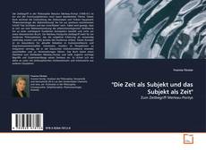 Portada del libro de "Die Zeit als Subjekt und das Subjekt als Zeit"