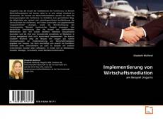 Portada del libro de Implementierung von Wirtschaftsmediation