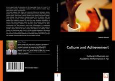 Culture and Achievement kitap kapağı