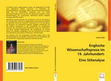 Englische Wissenschaftsprosa im 19. Jahrhundert: Eine Stilanalyse. kitap kapağı