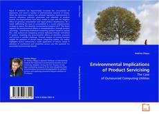 Couverture de Environmental Implications of Product Servicising