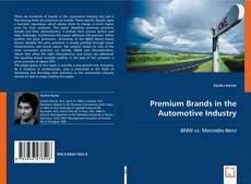 Bookcover of Premium Brands in the Automotive Industry