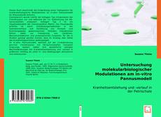 Обложка Untersuchung
molekularbiologischer
Modulationen am in vitro
Pannusmodell