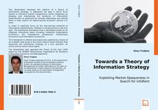 Towards a Theory of Information Strategy kitap kapağı