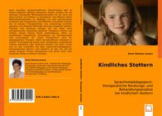 Bookcover of Kindliches Stottern