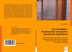 Buchcover von Kurzsichtigkeit - Psychosoziale und psychodynamische Hypothesen