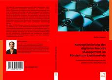 Buchcover von Konzeptionierung des digitalen Records Management im Fürstentum Liechtenstein