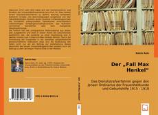 Обложка Der "Fall Max Henkel"