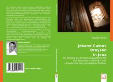 Johann Gustav Droysen in Jena kitap kapağı