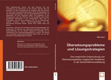 Buchcover von Übersetzungsprobleme und Lösungsstrategien