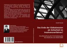 Bookcover of Das Ende der Globalzession als Sicherheit im
Insolvenzverfahren?