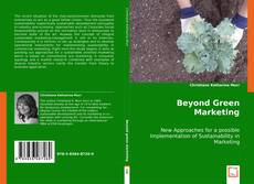 Buchcover von Beyond Green Marketing