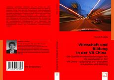 Buchcover von Wirtschaft und Bildung in der VR China