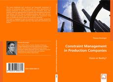 Constraint Management in Production Companies的封面