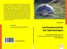 Buchcover von Immissionsschutz bei Sportanlagen